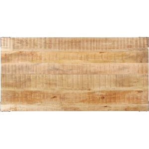 VidaXL Eettafel 140x70x76 cm Massief Ruw Mangohout