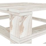 VidaXL Tuintafel Pallet Hout Wit