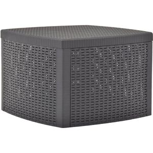 vidaXL Beistelltisch Mokka 54×54×36,5 cm Kunststoff