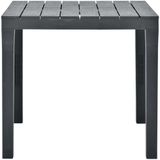 VidaXL Tuintafel 78x78x72 cm Kunststof Antraciet