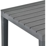 VidaXL Tuintafel 78x78x72 cm Kunststof Antraciet