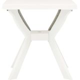 vidaXL Bistrotisch Weiß 70x70x72 cm Kunststoff
