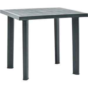 VidaXL Tuintafel 80x75x72 cm Kunststof Groen