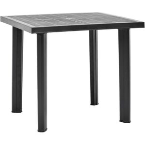 VidaXL Tuintafel 80x75x72 cm Kunststof Antraciet