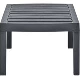 vidaXL Tuintafel Antraciet