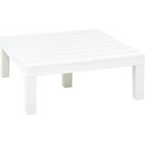 VidaXL Tuintafel 78x78x31 cm Kunststof Wit