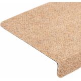 vidaXL Trapmatten - Crème - Polypropyleen - 15 Stuks