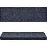 vidaXL Trapmatten - Blauw - Polypropyleen - 15 Stuks