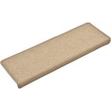vidaXL Trapmatten - Taupe - 100% Polypropyleen - 15 Stuks