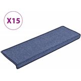Trapmatten - Blauw - 100% Polypropyleen - Set van 15