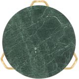 vidaXL Salontafel 65x65x42 cm echt steen met marmeren textuur groen