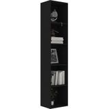 vidaXL-Boekenkast-40x30x189-cm-spaanplaat-zwart