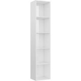 VidaXL Boekenkast 40x30x189 cm - Hoogglans Wit