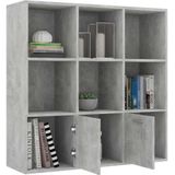 vidaXL-Boekenkast-98x30x98-cm-spaanplaat-betongrijs