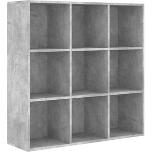 vidaXL-Boekenkast-98x30x98-cm-spaanplaat-betongrijs