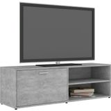 VidaXL Tv-meubel 120x34x37 cm - Bewerkt Hout Betongrijs