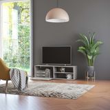 VidaXL Tv-meubel 120x34x37 cm - Bewerkt Hout Betongrijs