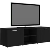 vidaXL-Tv-meubel-120x34x37-cm-bewerkt-hout-zwart