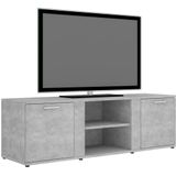 VidaXL TV-meubel 120x34x37 cm - Bewerkt Hout - Betongrijs