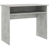 vidaXL-Bureau-90x50x74-cm-bewerkt-hout-betongrijs