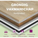 vidaXL Bureau - Wit - Bewerkt Hout - 2 Lades