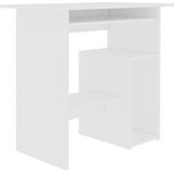 VidaXL Bureau 80x45x74 cm Spaanplaat Wit