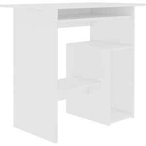 VidaXL Bureau 80x45x74 cm Spaanplaat Wit