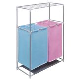 Wasmand - Roze en Blauw - IJzeren Frame - 2-delige Set