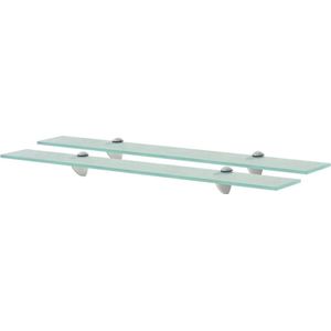 vidaXL Schweberegale 2 Stk. Glas 70x10 cm 8 mm