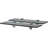 vidaXL Schweberegale 2 Stk. Glas 40x10 cm 8 mm