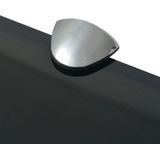 Wandplank - Zwart - Gehard Veiligheidsglas - 50 x 10 cm