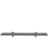 Wandplank - Zwart - Gehard Veiligheidsglas - 50 x 10 cm