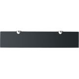 Wandplank - Zwart - Gehard Veiligheidsglas - 50 x 10 cm