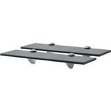 vidaXL Schweberegale 2 Stk. Glas 40x20 cm 8 mm