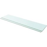 Regalböden 2 Stk. Glas Transparent 110x25 cm Vidaxl