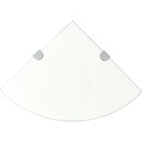 Vidaxl - Eckregale 2 Stk. mit Verchromten Halterungen Glas Transparent