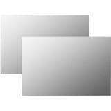 vidaXL Wandspiegel 2 Stk. 60 x 40 cm Rechteckig Glas