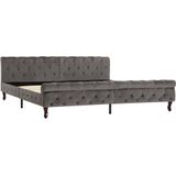 vidaXL-Bedframe-fluweel-grijs-200x200-cm