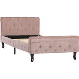 vidaXL-Bedframe-fluweel-roze-90x200-cm