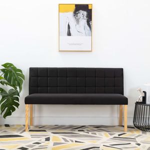 Vidaxl - Bank 140 cm Schwarz Samt