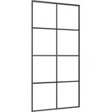 vidaXL-Schuifdeur-102,5x205-cm-aluminium-en-ESG-glas-zwart