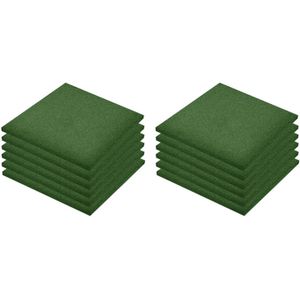 VidaXL-Valtegels-12-st-50x50x3-cm-rubber-groen