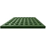 vidaXL - Valtegels - 24 - st - 50x50x3 - cm - rubber - groen