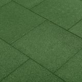 vidaXL - Valtegels - 24 - st - 50x50x3 - cm - rubber - groen