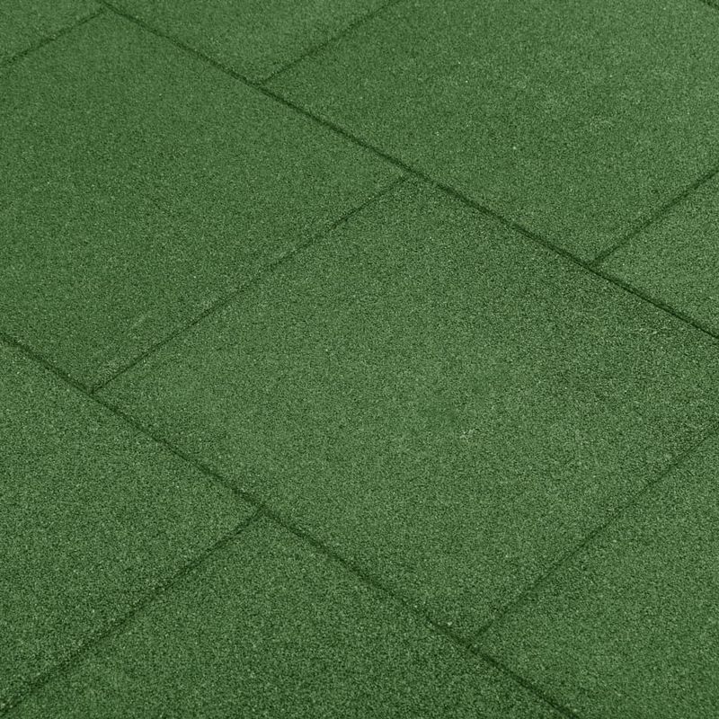 vidaXL - Valtegels - 24 - st - 50x50x3 - cm - rubber - groen