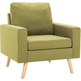 VidaXL Groene Stoffen Fauteuil