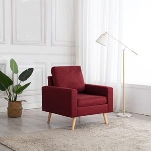 Sessel Weinrot Stoff Vidaxl