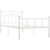 VidaXL Bedframe Metaal Wit 100x200 cm