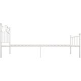 VidaXL Bedframe Metaal Wit 100x200 cm