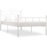 VidaXL Bedframe Metaal Wit 100x200 cm